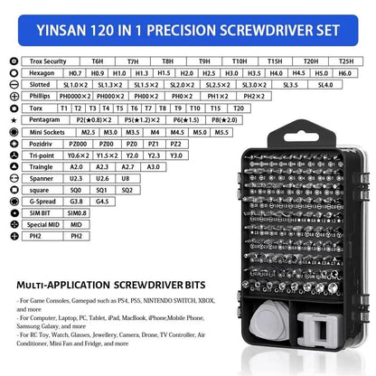 115-in-1 Precision Electronics Screwdriver Set – Professional Repair Kit! - Alyando