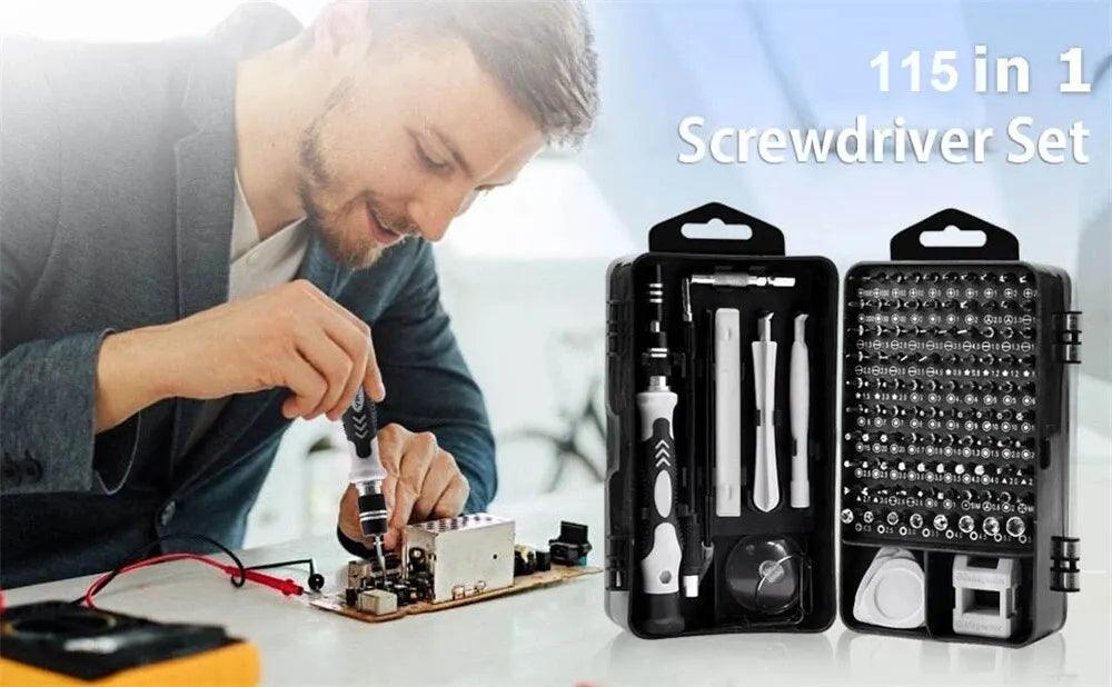 115-in-1 Precision Electronics Screwdriver Set – Professional Repair Kit! - Alyando