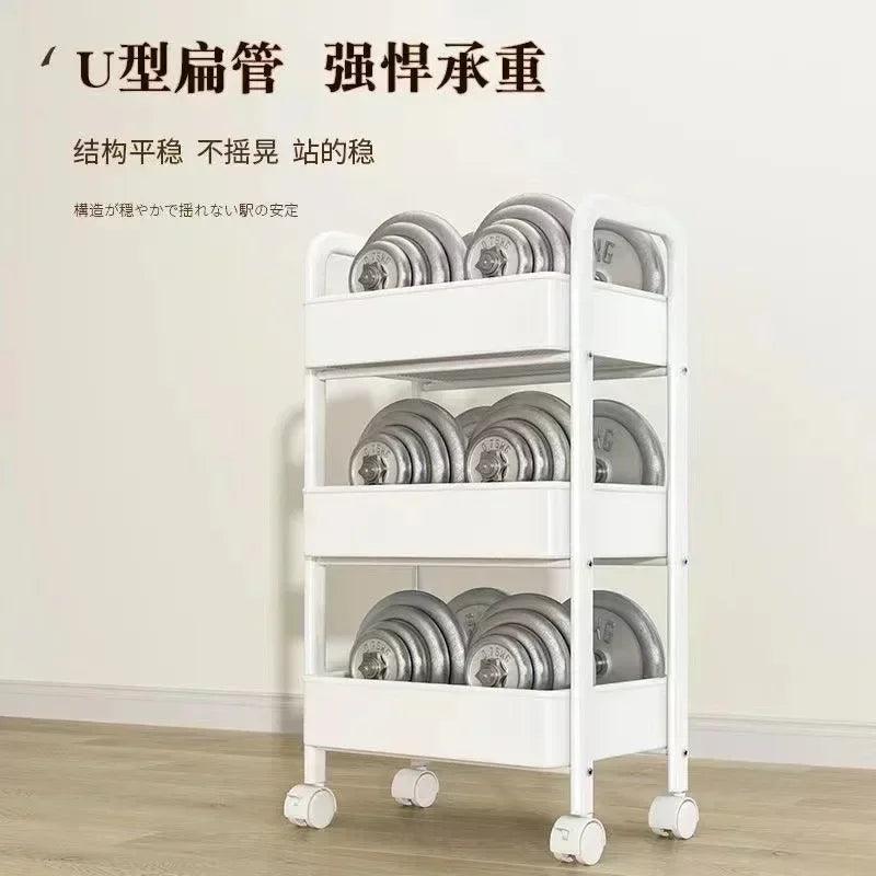 Multi-Layer Trolley Storage Rack – Organize Your Space with Ease! - Alyando