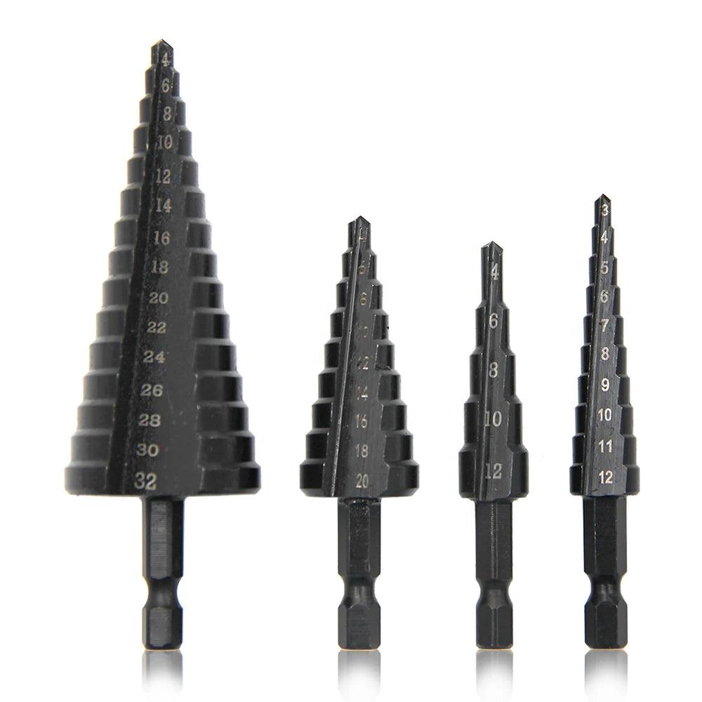 Hexagonal Shank Step Drill Bit Set – Precise & Durable! - Alyando