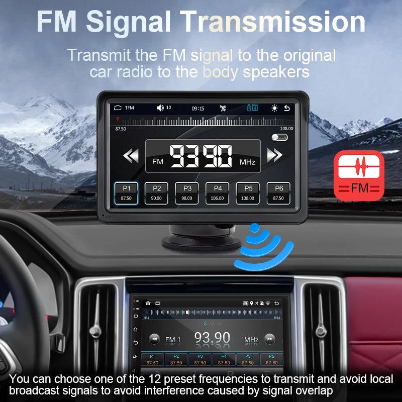 7 inch Portable CarPlay Android Radio - Alyando