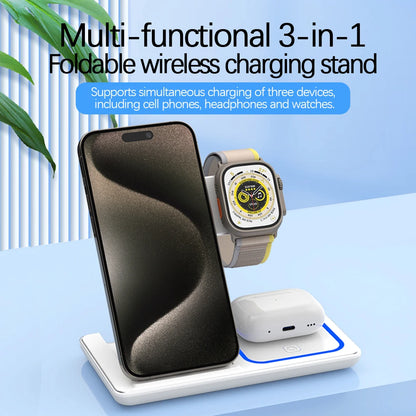 30W 3-in-1 Foldable Wireless Charging Station: The Ultimate Charging Solution for Your Devices