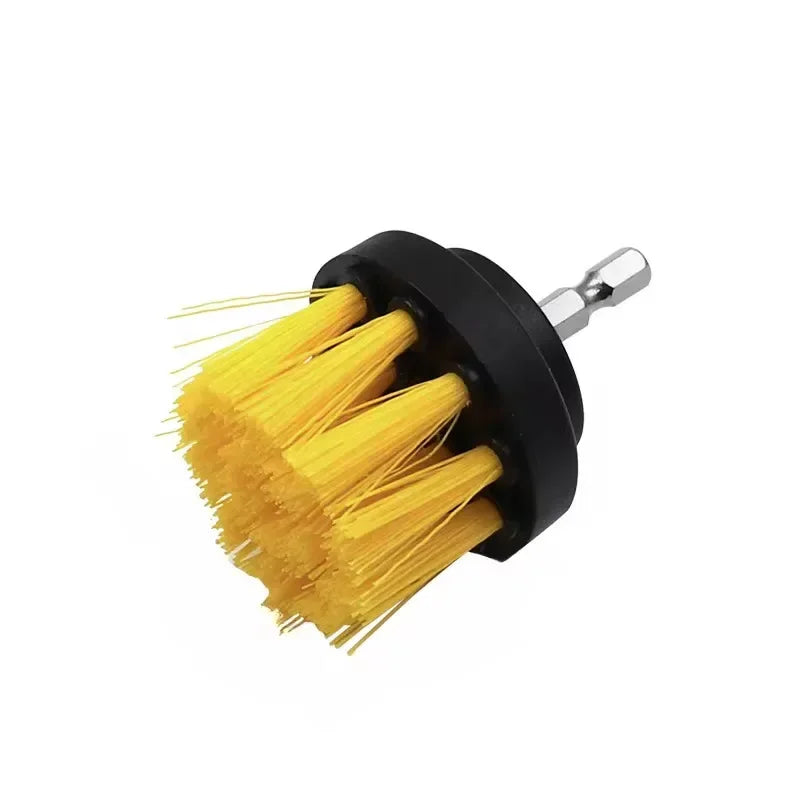 Electric Drill Scrubber Brush Kit – Nylon Brushes for Carpet, Glass, Car Tires (2"/3.5"/4")