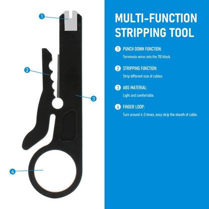 Multi-Function Cable Stripping & Crimping Tool – Compact & Versatile! - Alyando