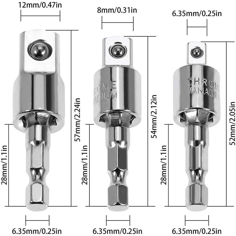 360° Rotatable Electric Drill Socket Adapter Set – Power & Precision! - Alyando