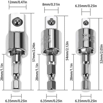 360° Rotatable Electric Drill Socket Adapter Set – Power & Precision! - Alyando