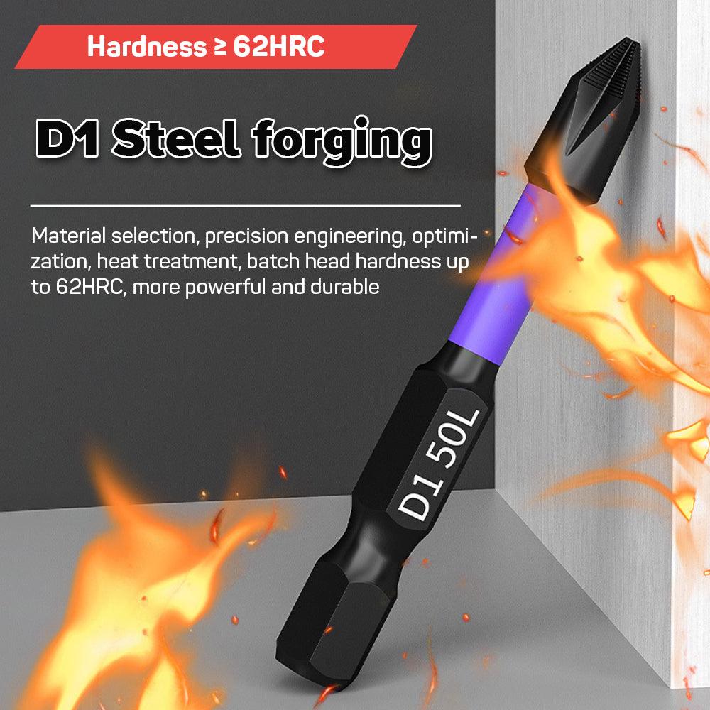 D1 Anti-Slip Shock-Proof Screwdriver Bits – Strong & Magnetic! - Alyando