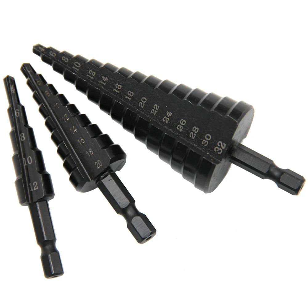 Hexagonal Shank Step Drill Bit Set – Precise & Durable! - Alyando