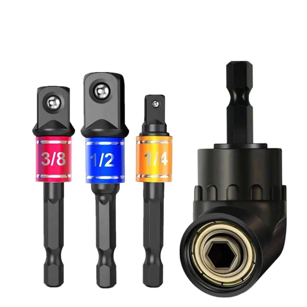 105° Angle Socket Adapter Set – Precision Power Tool Extension! - Alyando