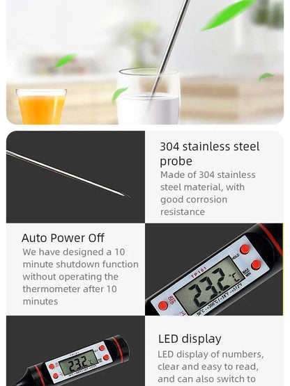 Digital Kitchen Thermometer – Accurate Temperature for Perfect Cooking! - Alyando