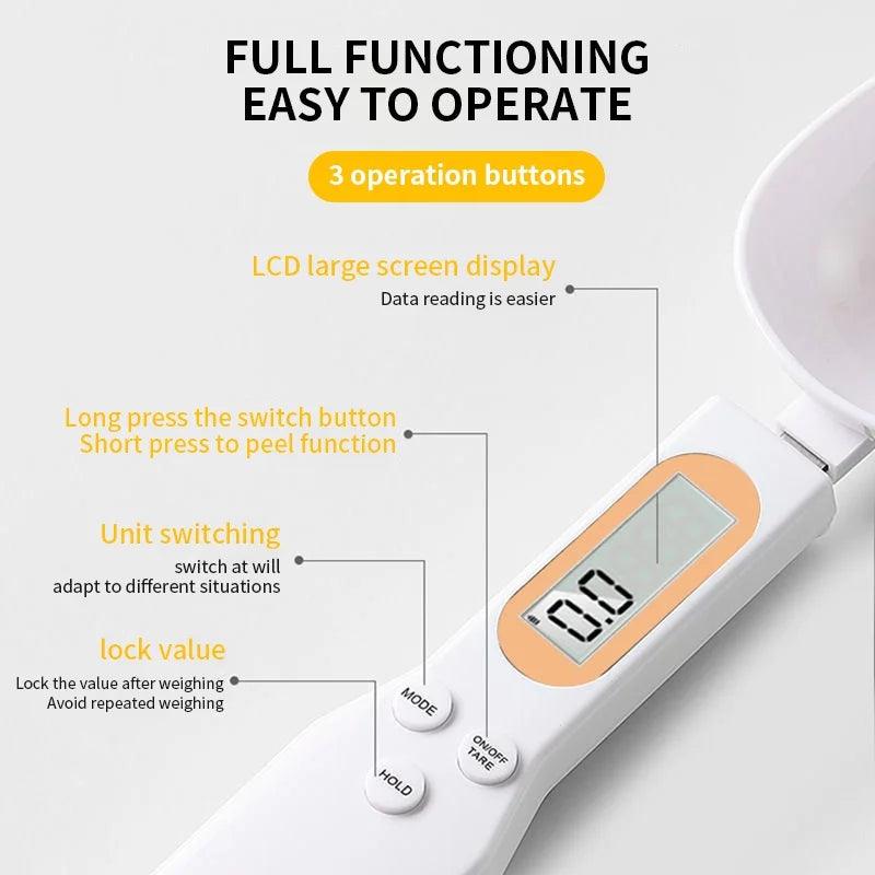 Digital Kitchen Spoon Scale – Precision in Every Scoop! - Alyando