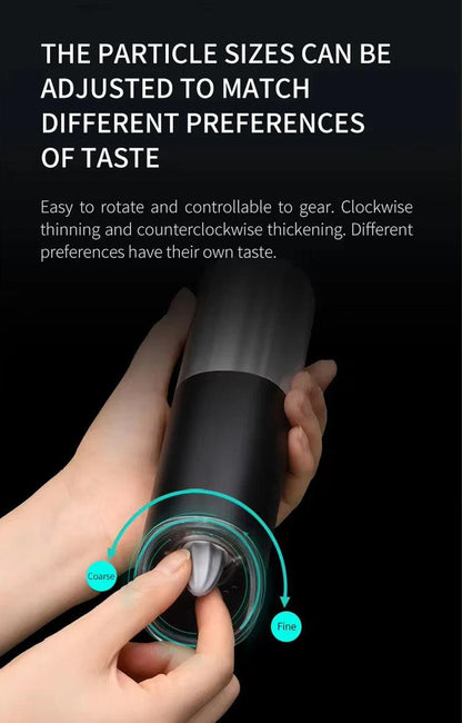 Electric Salt & Pepper Grinder Set – Season with Ease! - Alyando