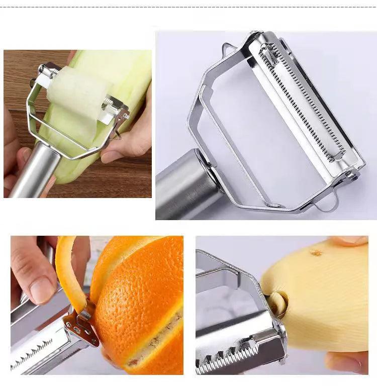 Multifunctional Kitchen Peeler – Slice and Shred with Ease! - Alyando