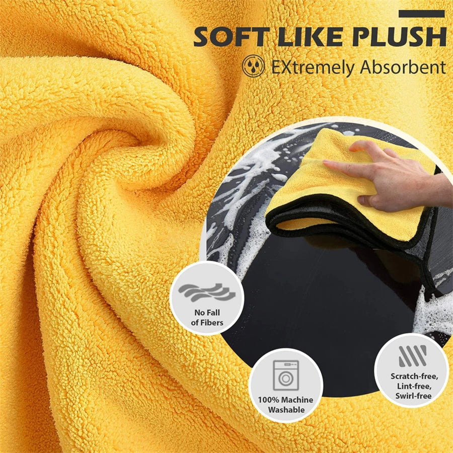 Microfiber Cleaning Towels (1/2/6pcs)