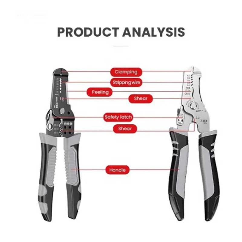 Professional Electrician Wire Tool – Crimp, Cut, and Strip with Ease! - Alyando