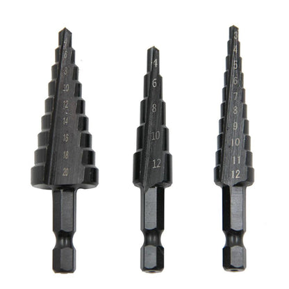 Hexagonal Shank Step Drill Bit Set – Precise & Durable! - Alyando