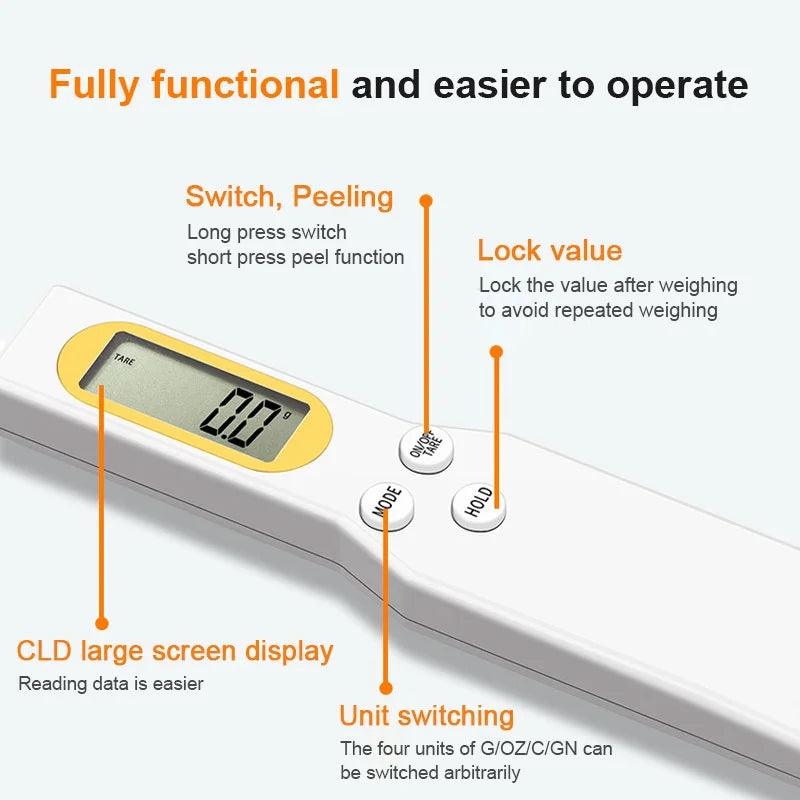 Digital Kitchen Spoon Scale – Precision in Every Scoop! - Alyando