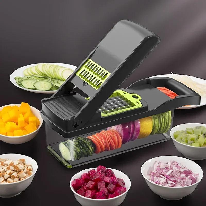 16-in-1 MasterChef Veggie Chopper – Slice, Dice, and Grate with Ease - Alyando