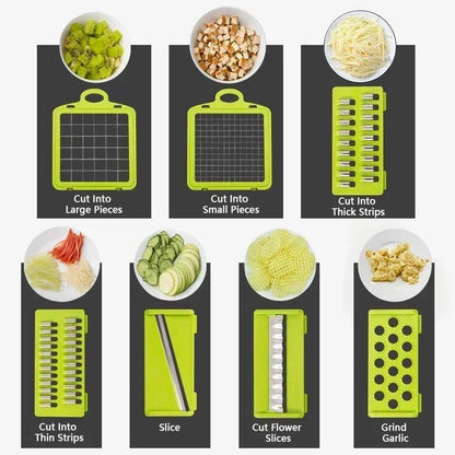 16-in-1 MasterChef Veggie Chopper – Slice, Dice, and Grate with Ease - Alyando