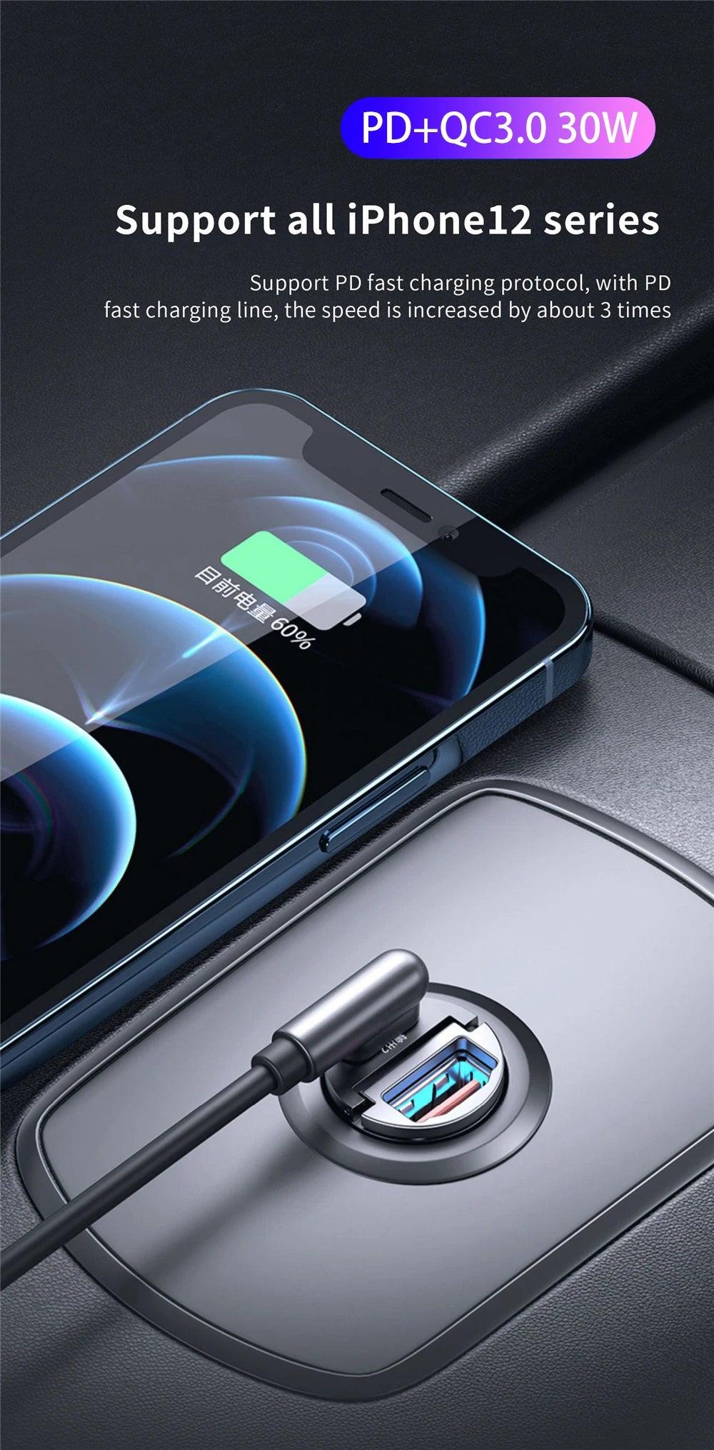 200W PD QC Fast Charging Car Charger – Power On the Go! - Alyando