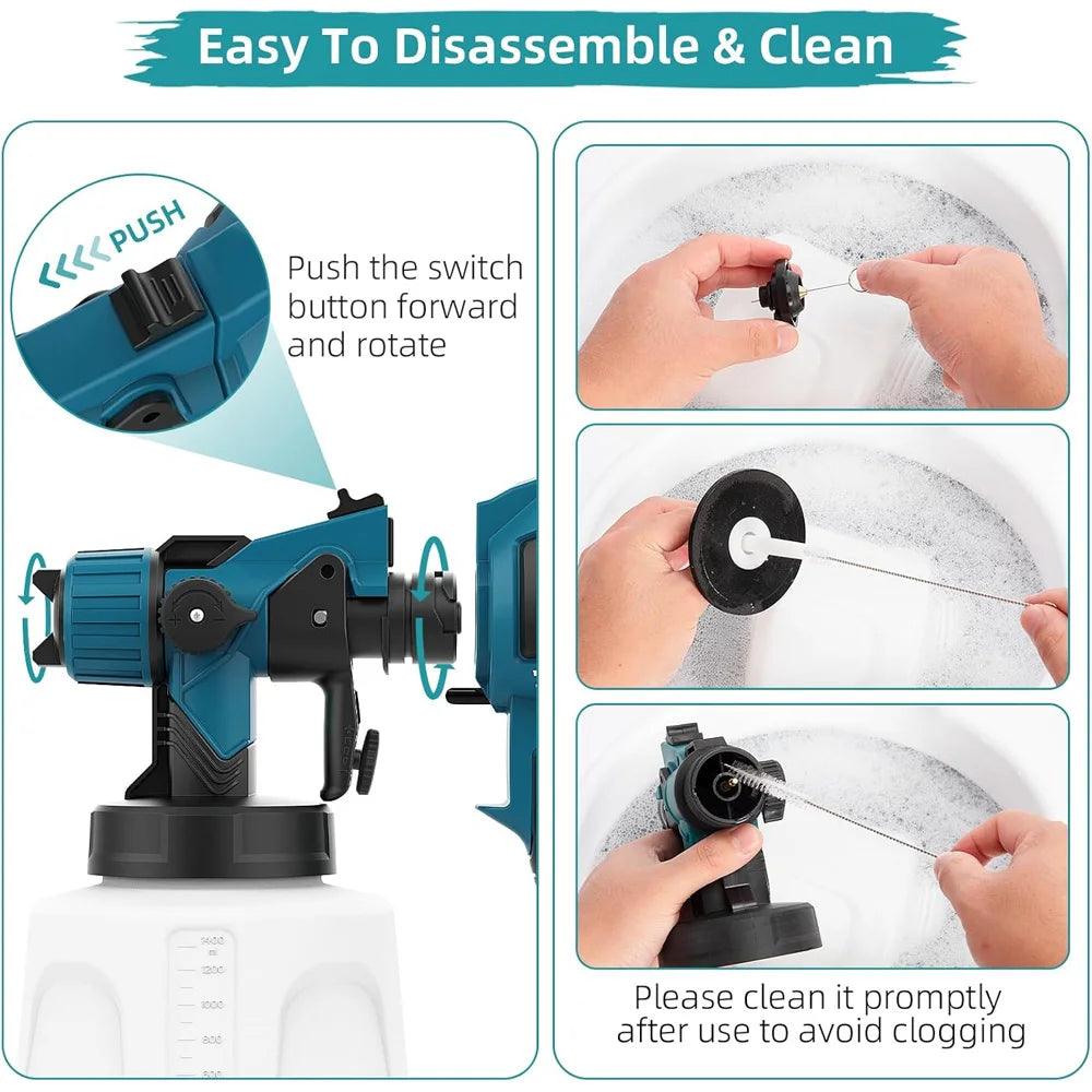 850W Electric Paint Sprayer – DIY Like a Pro! - Alyando