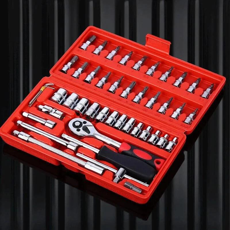 46-Piece Car Repair Tool Kit – Complete Auto Repair Solution! - Alyando