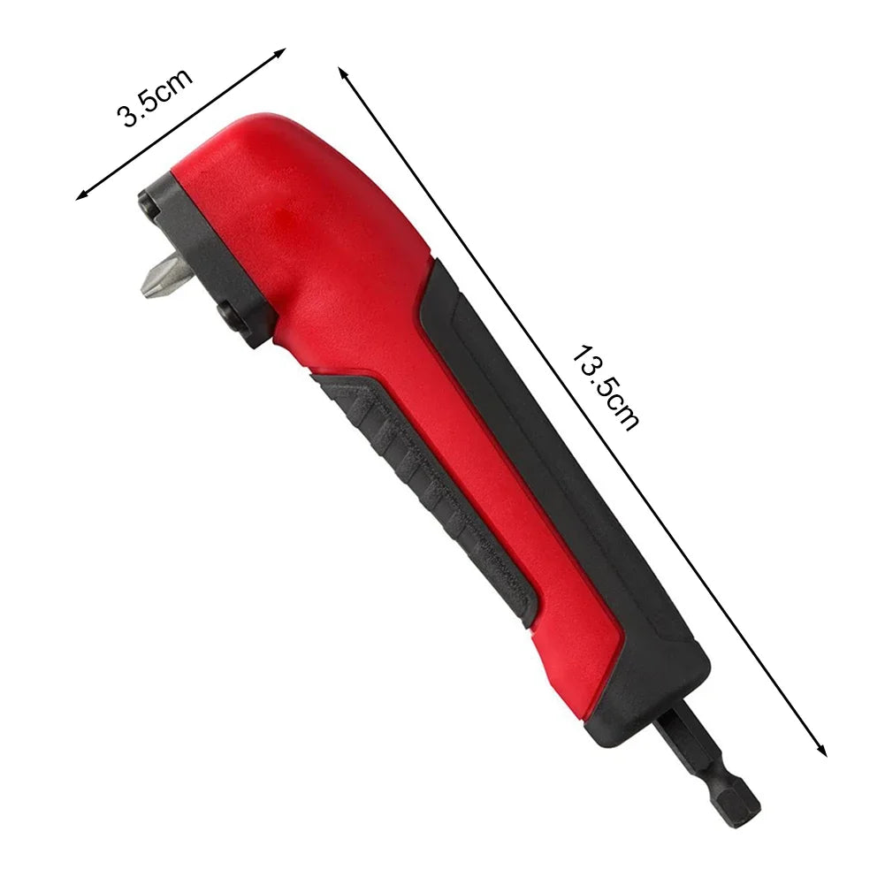 1/4 Inch Right Angle Drill Adapter | 90°/105° Chuck & Socket Attachment