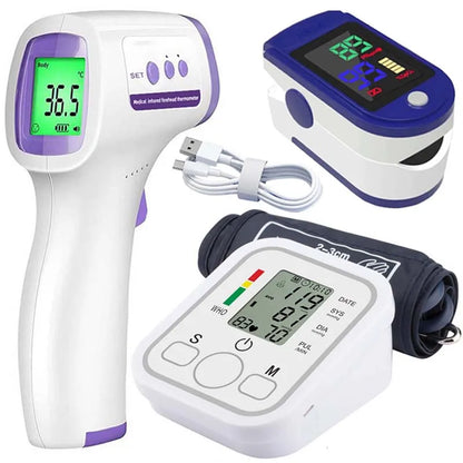 LCD Portable Health Care Pulse Meter | Digital BP Monitor & Tonometer