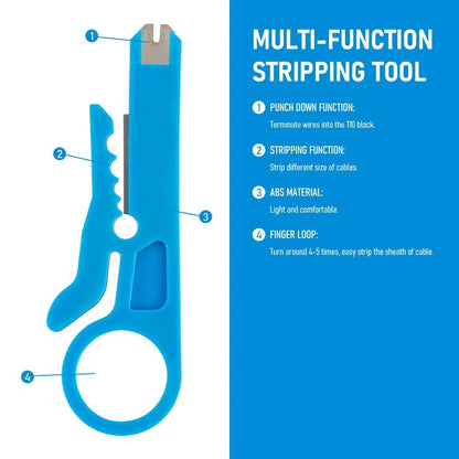 Multi-Function Cable Stripping & Crimping Tool – Compact & Versatile! - Alyando