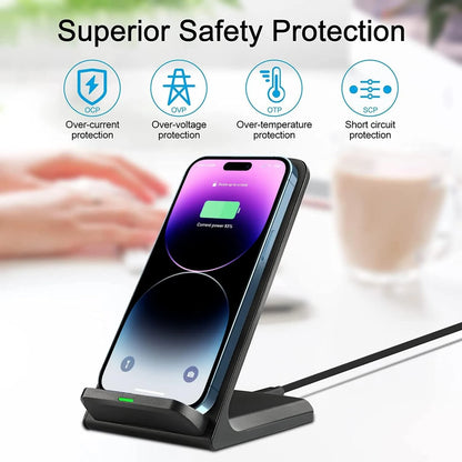 30W Wireless Charger Stand Pad
