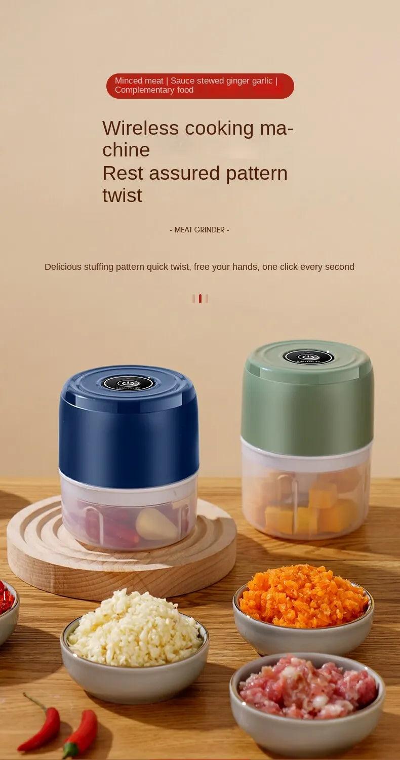 Electric Mini Food Chopper – Chop, Grind, and Crush with Ease! - Alyando