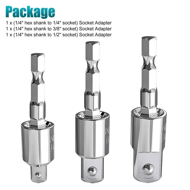 360° Rotatable Electric Drill Socket Adapter Set – Power & Precision! - Alyando