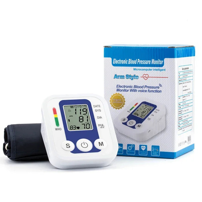 LCD Portable Health Care Pulse Meter | Digital BP Monitor & Tonometer