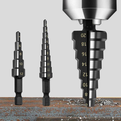 Hexagonal Shank Step Drill Bit Set – Precise & Durable! - Alyando