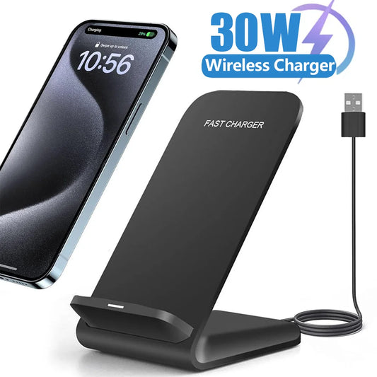 30W Wireless Charger Stand Pad