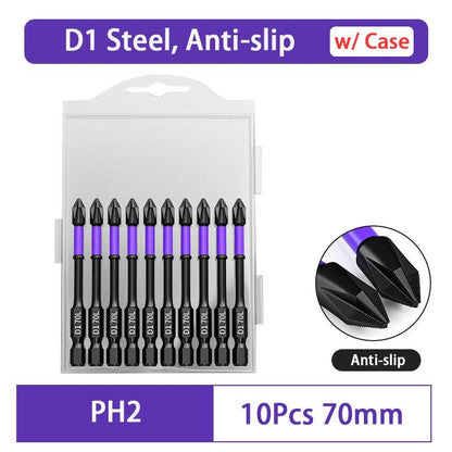 D1 Anti-Slip Shock-Proof Screwdriver Bits – Strong & Magnetic! - Alyando