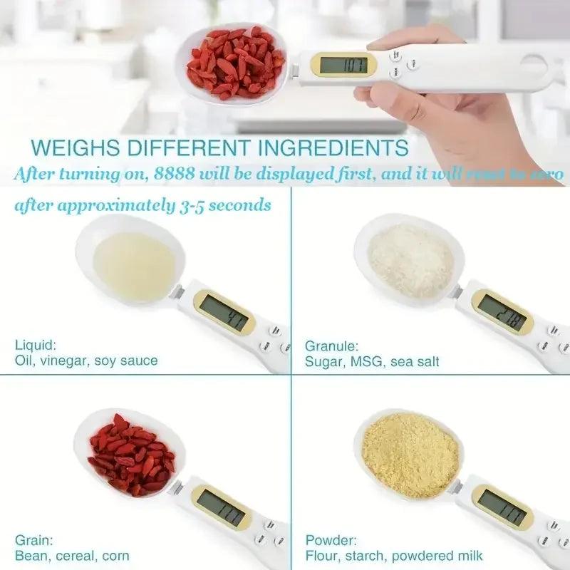 Digital Kitchen Spoon Scale – Precision in Every Scoop! - Alyando