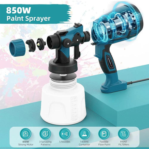 850W Electric Paint Sprayer – DIY Like a Pro! - Alyando