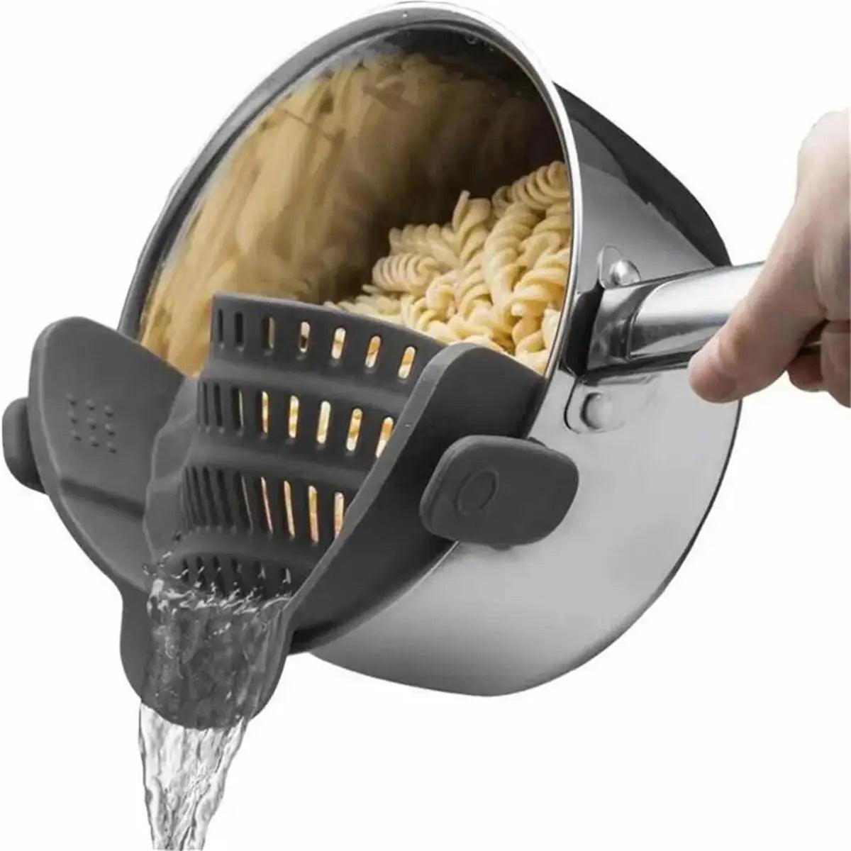 Clip-On Kitchen Strainer – Perfect for Pots, Pans, and Bowls - Alyando