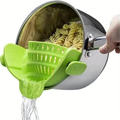 Clip-On Kitchen Strainer – Perfect for Pots, Pans, and Bowls - Alyando