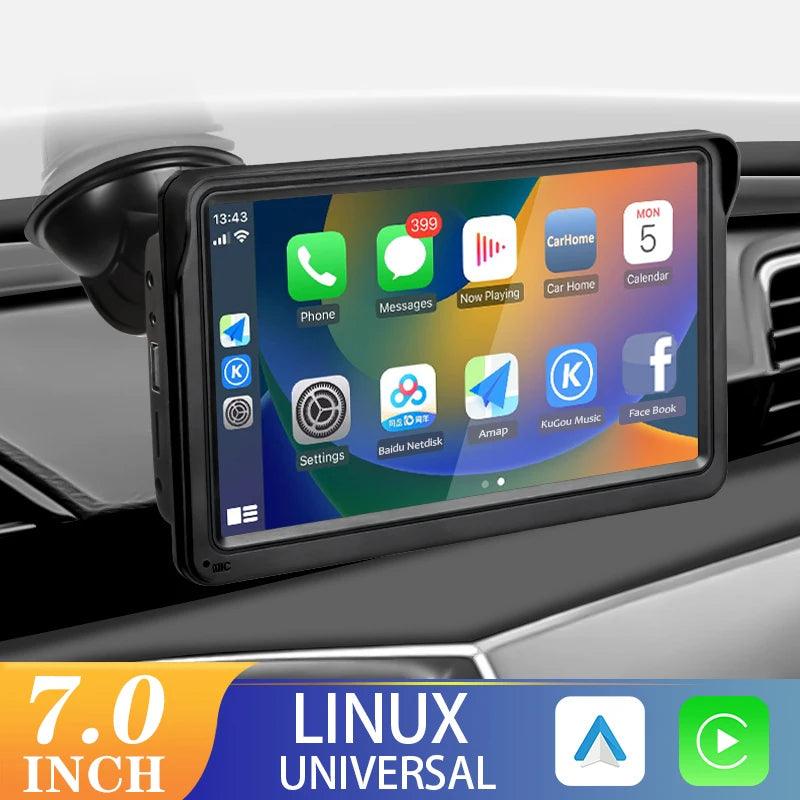 7 inch Portable CarPlay Android Radio - Alyando