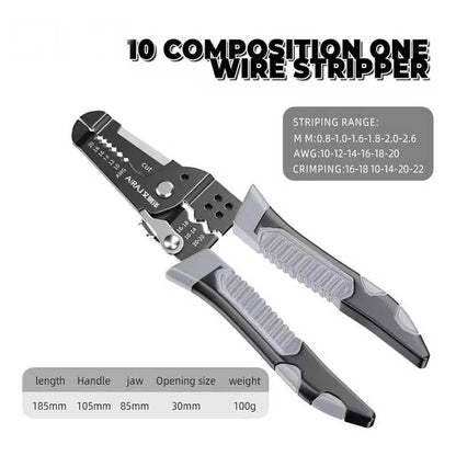 Professional Electrician Wire Tool – Crimp, Cut, and Strip with Ease! - Alyando