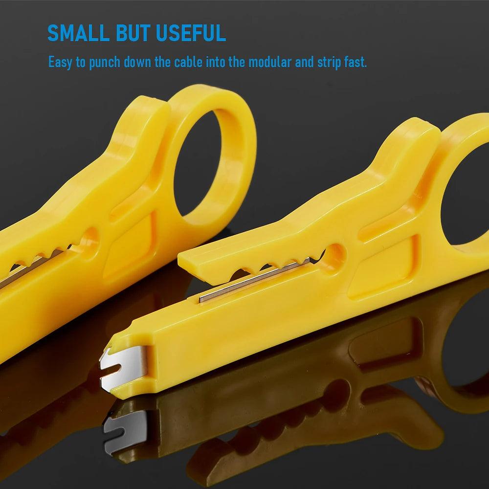 Multi-Function Cable Stripping & Crimping Tool – Compact & Versatile! - Alyando