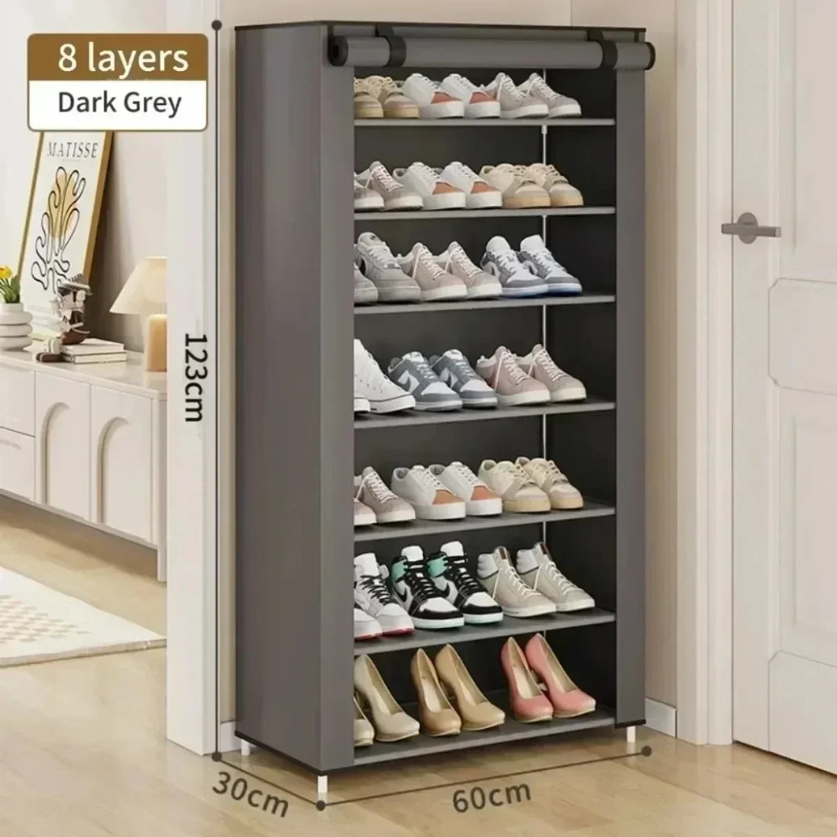 Dustproof Multilayer Shoe Storage Cabinet