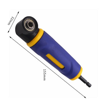 1/4 Inch Right Angle Drill Adapter | 90°/105° Chuck & Socket Attachment