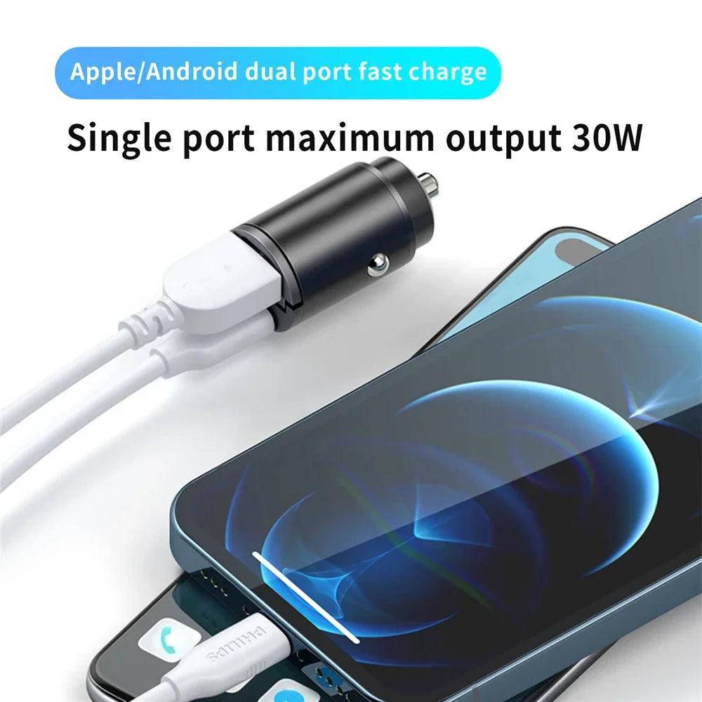 200W PD QC Fast Charging Car Charger – Power On the Go! - Alyando