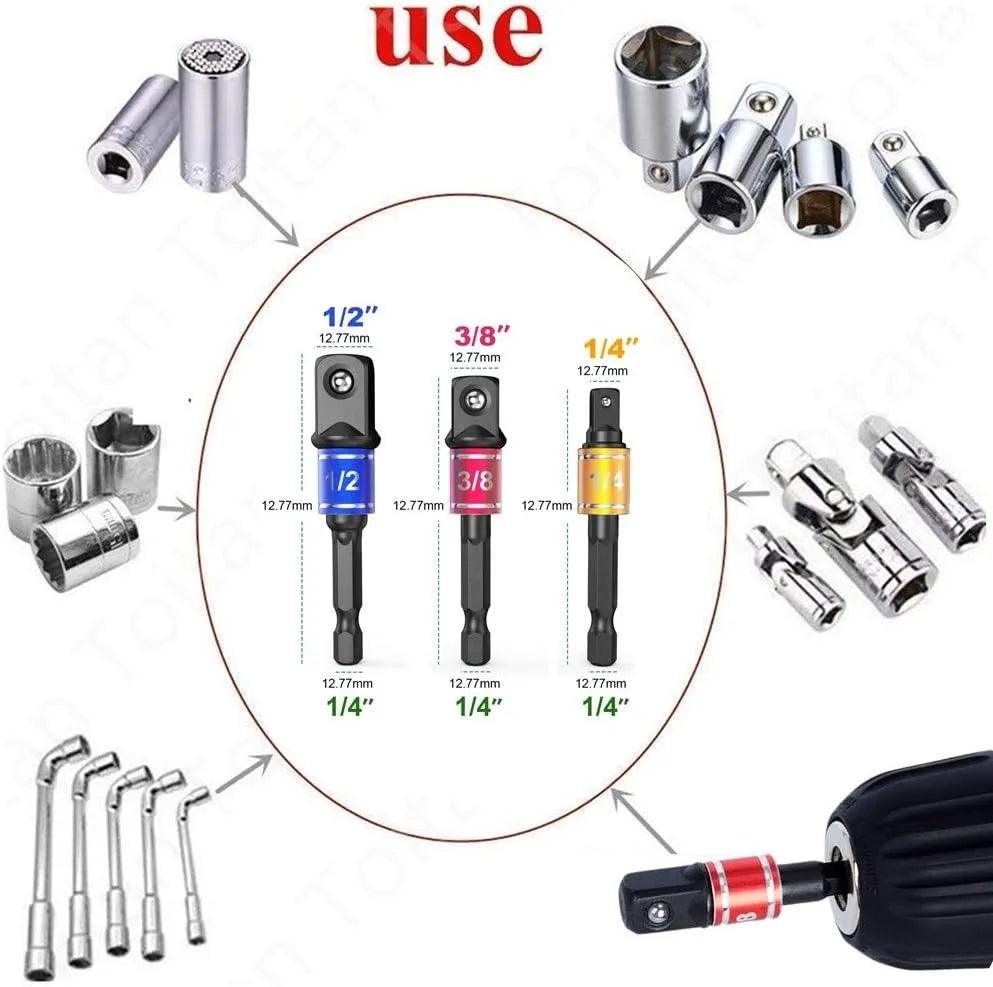 105° Angle Socket Adapter Set – Precision Power Tool Extension! - Alyando