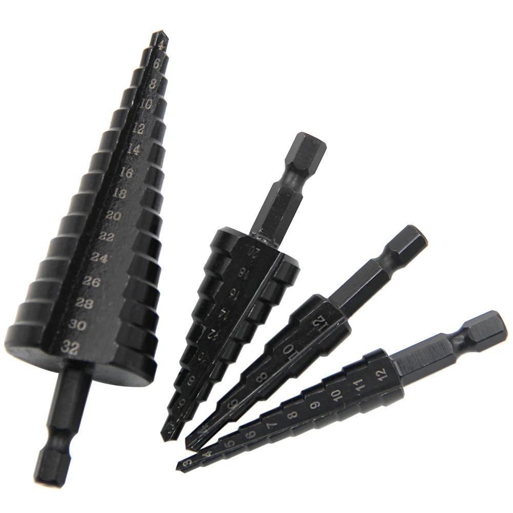 Hexagonal Shank Step Drill Bit Set – Precise & Durable! - Alyando