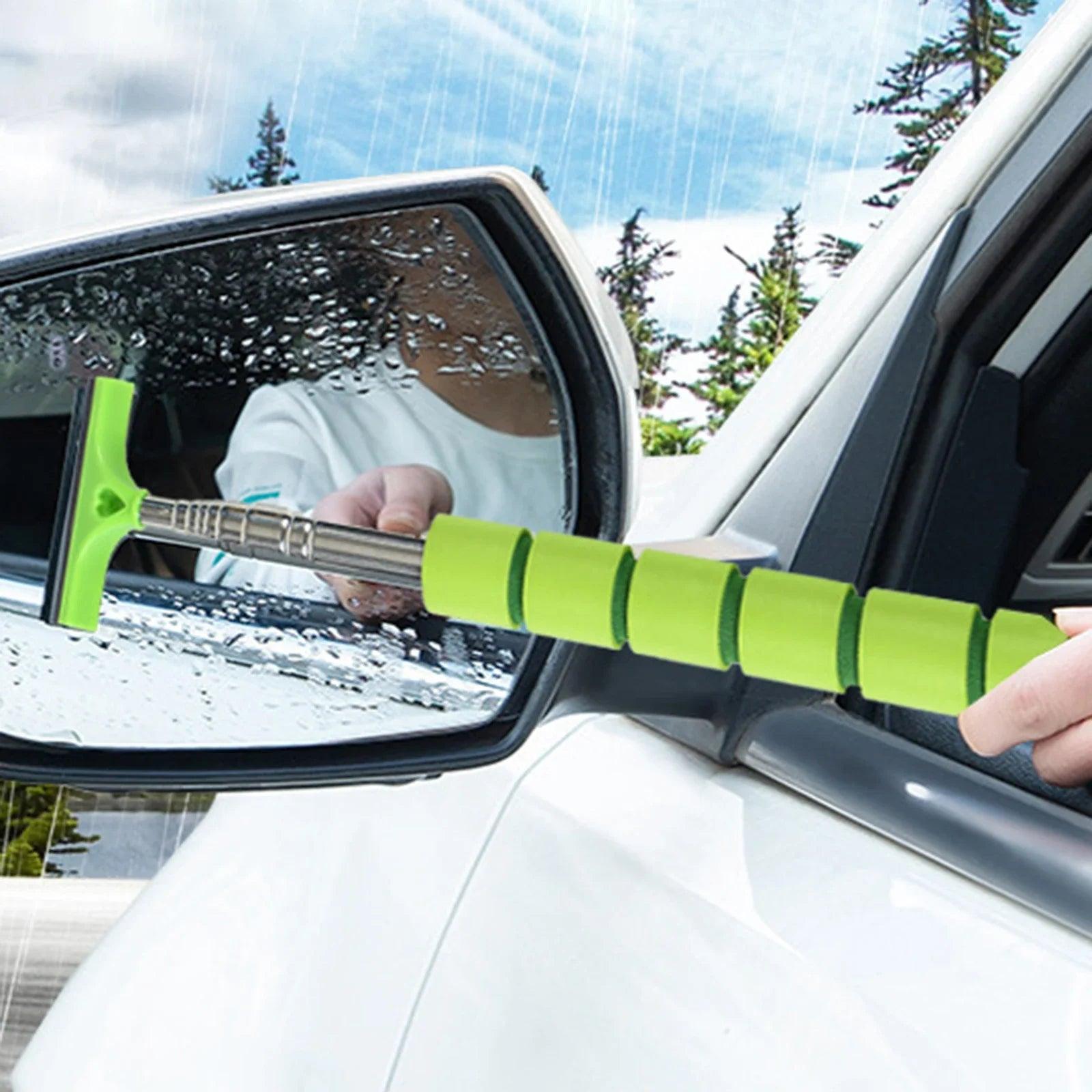 Stainless Steel Telescopic Rearview Mirror Wiper – Clean with Precision! - Alyando