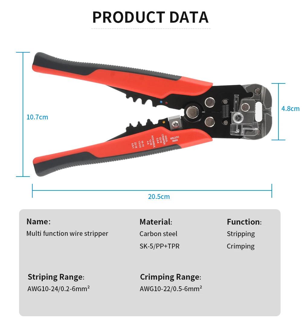 Professional Electrician Wire Tool – Cut, Strip, and Crimp with Precision! - Alyando